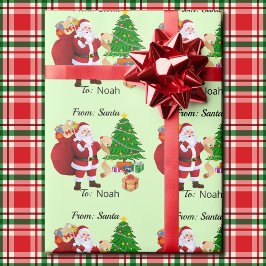 De NAAM van het Kind van de douane van het Sinterk Cadeaupapier