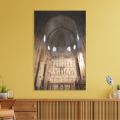 De naam van het klooster Santa Maria de Poblet Canvas Afdruk (Insitu (Woonkamer))