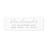 De Naam van het manuscript Gepersonaliseerd Paarse Etiket (Voorkant)