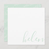 De Naam van het manuscript Gepersonaliseerde Deast Notitiekaartje (Voorkant / Achterkant)