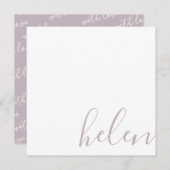 De Naam van het manuscript Gepersonaliseerde Stust Notitiekaartje (Voorkant / Achterkant)