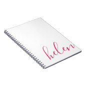 De Naam van het manuscript Modern die in Roze word Notitieboek (Rechterzijde)