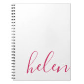 De Naam van het manuscript Modern die in Roze word Notitieboek (Voorkant)