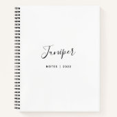 De Naam van het manuscript Moderne Minimale Notitieboek (Voorkant)