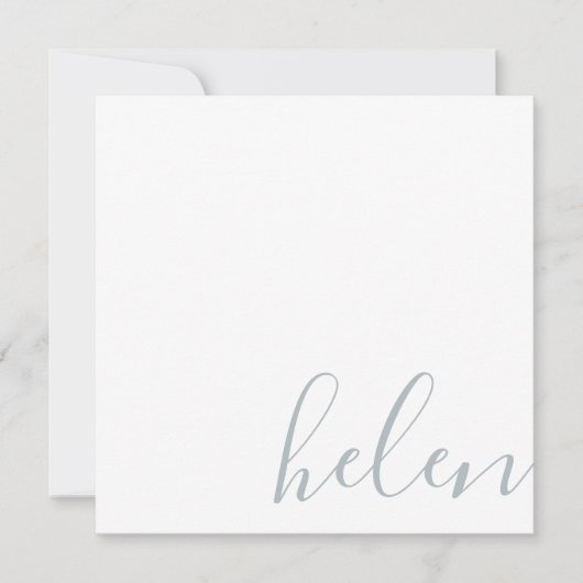 De Naam van het manuscript Persoonlijke Grijs Notitiekaartje (Voorkant)