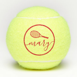 De Naam van het manuscript  Rood Gepersonaliseerd Tennisballen