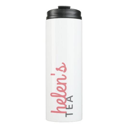 De Naam van het manuscript Tea Tumbler Douane Gift Thermosbeker (Voorkant)