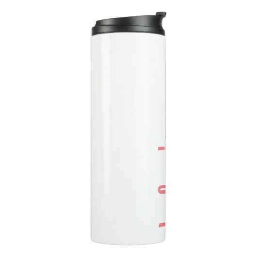 De Naam van het manuscript Tea Tumbler Douane Gift Thermosbeker (Gedraaid links)