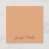 De Naam van het Manuscript van de calligrafie Mode Vierkante Visitekaartje (Voorkant)