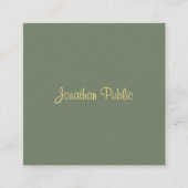 De Naam van het Manuscript van de calligrafie Mode Vierkante Visitekaartje (Voorkant)