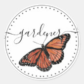 De Naam van het Manuscript van de classy met Mooie Ronde Sticker (Voorkant)