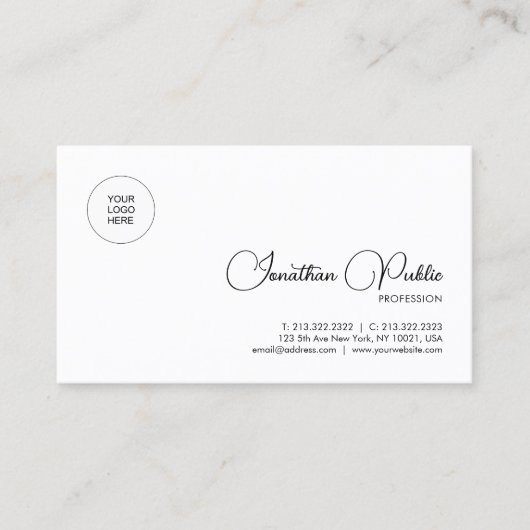 De Naam van het Manuscript van de douane uploadt d Visitekaartje (Voorkant)