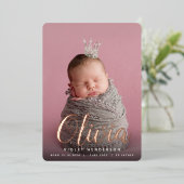 De Naam van het Manuscript van de folie Verticale Uitnodiging (Staand Voorkant)