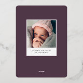 De Naam van het Manuscript van de folie Verticale Uitnodiging (Achterkant)