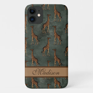 De Naam van het Manuscript van de Giraffe Chic Sty Case-Mate iPhone Case