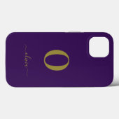 De Naam van het Manuscript van Monogram Personeel  Case-Mate iPhone Case (Achterkant (horizontaal))