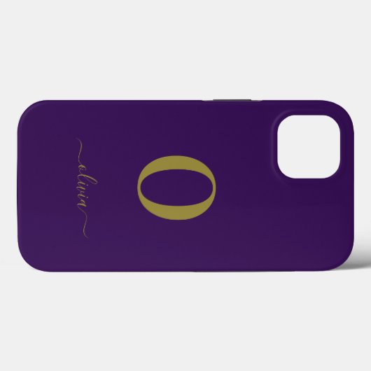De Naam van het Manuscript van Monogram Personeel  Case-Mate iPhone Case (Achterkant (horizontaal))