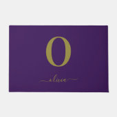 De Naam van het Manuscript van Monogram Personeel  Deurmat (Voorkant)