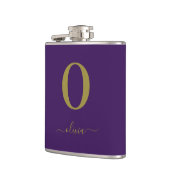 De Naam van het Manuscript van Monogram Personeel  Heupfles (Links)