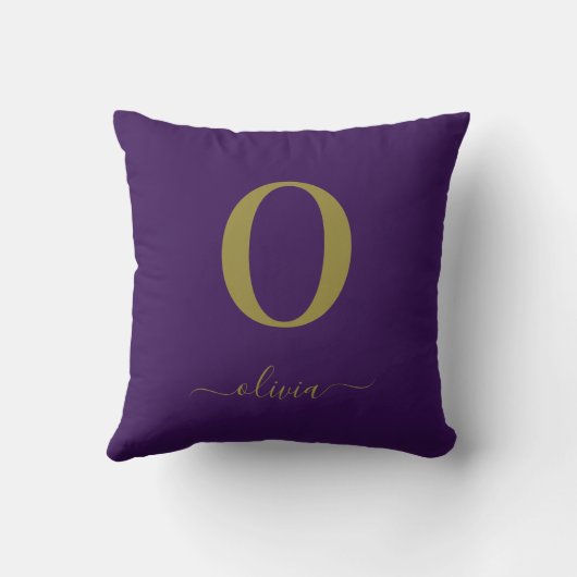 De Naam van het Manuscript van Monogram Personeel  Kussen (Achterkant)