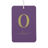 De Naam van het Manuscript van Monogram Personeel Luchtverfrisser (Voorkant)