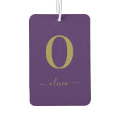 De Naam van het Manuscript van Monogram Personeel  Luchtverfrisser (Achterkant)