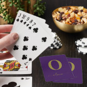 De Naam van het Manuscript van Monogram Personeel Pokerkaarten (Insitu)