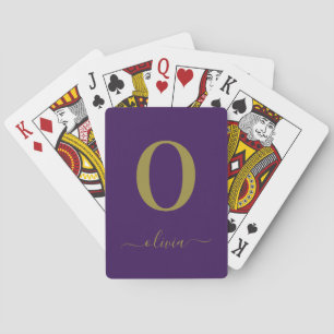 De Naam van het Manuscript van Monogram Personeel Pokerkaarten