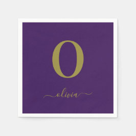 De Naam van het Manuscript van Monogram Personeel  Servet