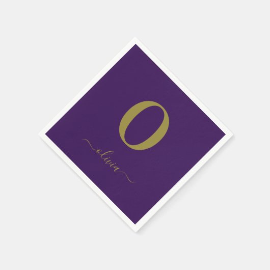 De Naam van het Manuscript van Monogram Personeel  Servet (Hoek)