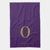 De Naam van het Manuscript van Monogram Personeel  Theedoek (Verticaal)