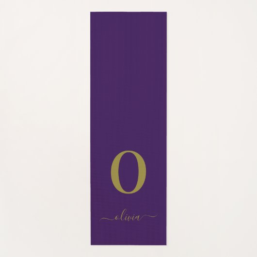 De Naam van het Manuscript van Monogram Personeel  Yogamat (Voorkant)