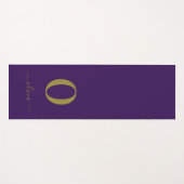 De Naam van het Manuscript van Monogram Personeel  Yogamat (Voorkant (horizontaal))