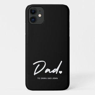 De naam van het Modern Dad Script Kind Case-Mate iPhone Case
