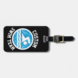 De Naam van het Swim van de douane of andere Tekst Bagagelabel