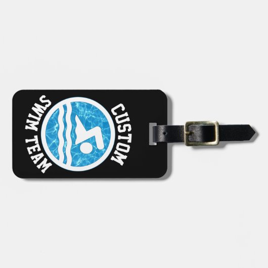 De Naam van het Swim van de douane of andere Tekst Bagagelabel (Voorkant horizontaal)