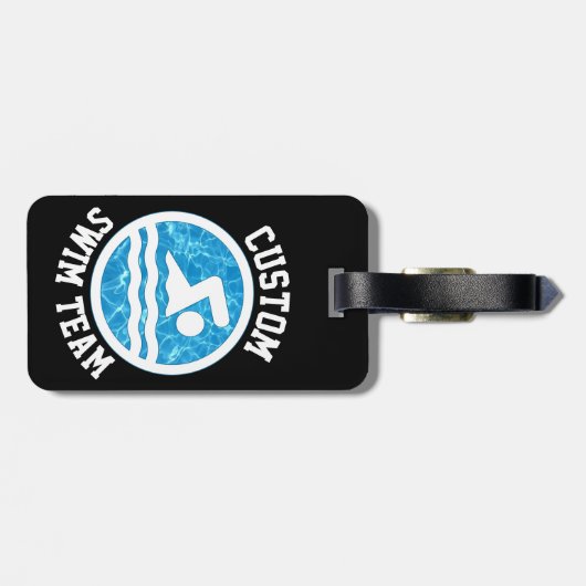 De Naam van het Swim van de douane of andere Tekst Bagagelabel (Achterkant horizontaal)