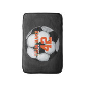 De Naam van het team en het Voetbal van het Aantal Badmat (Voorkant Verticaal)