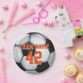 De Naam van het team en het Voetbal van het Aantal Papieren Bordje (Feest)