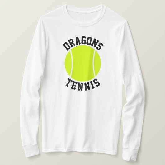 De Naam van het Team van de douane of de Tennis T- T-shirt (Design voorkant)