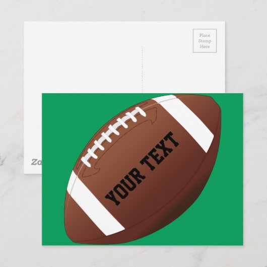 De Naam van het Team van de douane/Tekst Amerikaan Briefkaart (Voorkant / Achterkant)