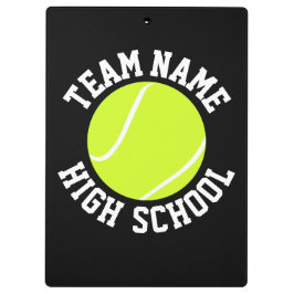 De Naam van het Team van de Douane van Tennis Coac Klembord