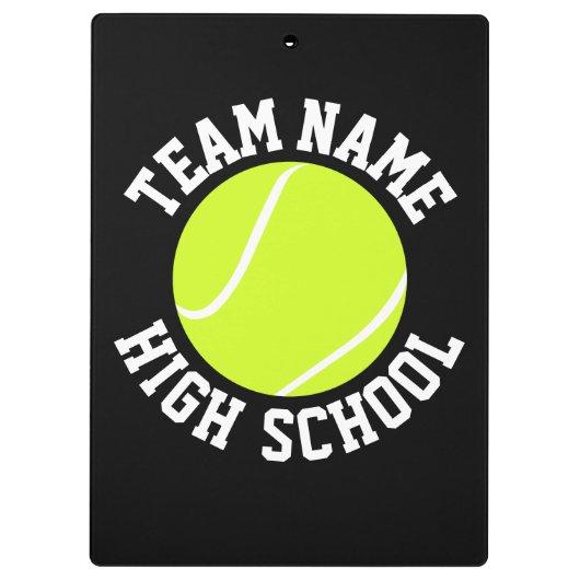 De Naam van het Team van de Douane van Tennis Coac Klembord (Achterkant)