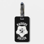 De Naam van het Team van de Voetbal van de douane, Bagagelabel (Achterkant verticaal)