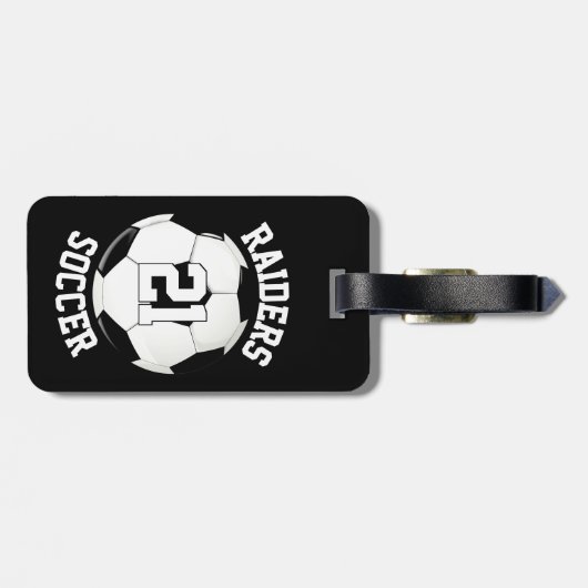 De Naam van het Team van de Voetbal van de douane, Bagagelabel (Achterkant horizontaal)