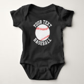 De Naam van het Team van het Baby van Baseball, de Romper (Voorkant)