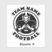 De Naam van het Team van het football en het Aanta Sticker (Vel)