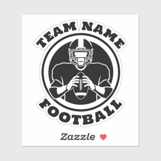 De Naam van het Team van het football en het Aanta Sticker (Vel)