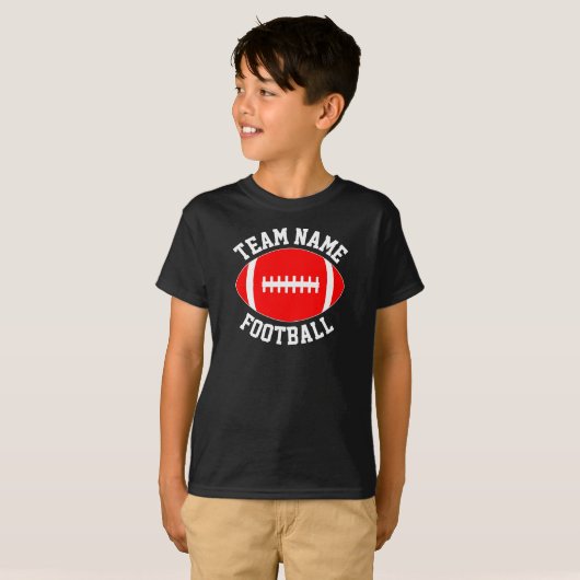 De Naam van het Team van het rode Football, Speler T-shirt (Voorkant volledig)