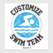 De Naam van het Team van het Team van de Douane va Sticker (Vel)